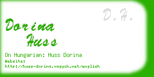 dorina huss business card